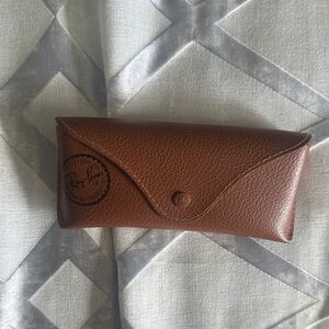 Ray-Ban Chestnut Leather Eyewear Case